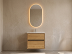 Vaskeskab i massiv eg – Aero | Oak Elements
