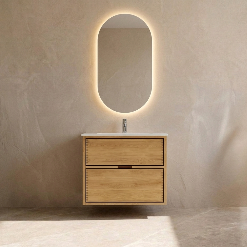 Vaskeskab i massiv eg – Segment | Oak Elements