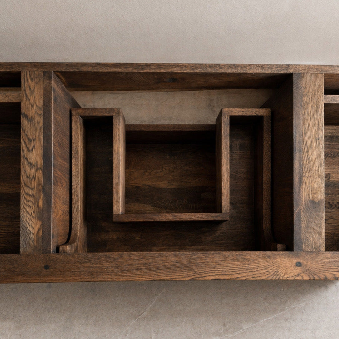 Vaskeskab i massiv eg – Segment | Oak Elements